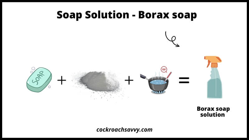 Borax Soap Solution - Natural roach repellent