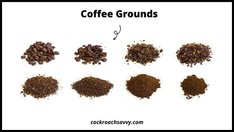 Coffee Grounds smell repel roaches