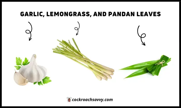 Garlic, Lemongrass, And Pandan Leaves