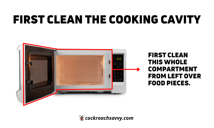 First Clean The Cooking Cavity